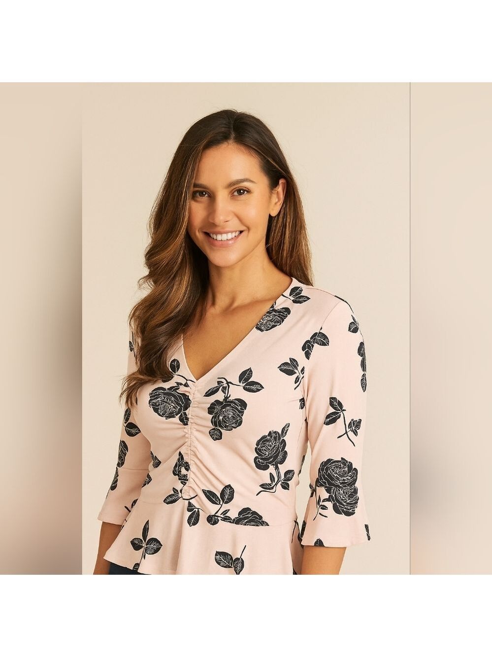 Lily Morgan Lilac Ruffle Long Sleeve Top